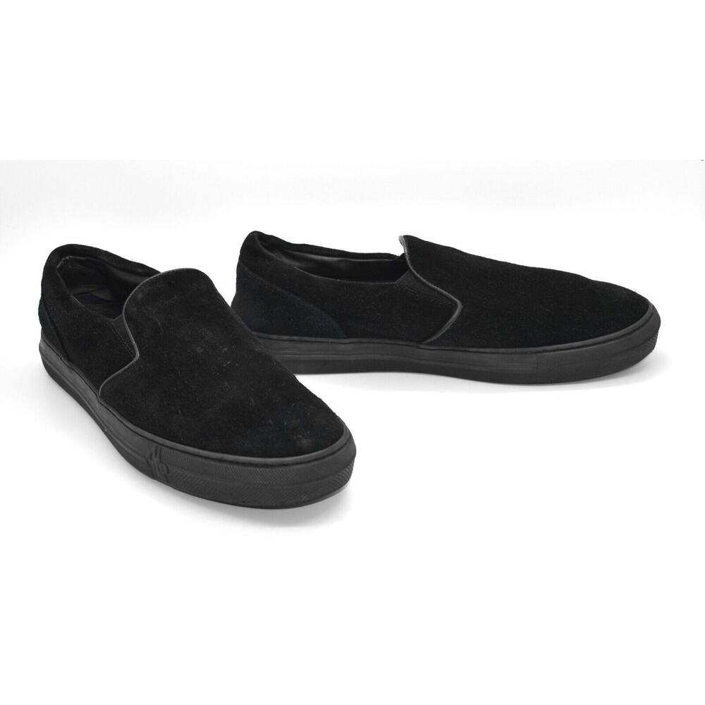 C6 Auth MONCLER Meredith Black Suede Slip On Sneaker Loafers Size 40 US 7 $395